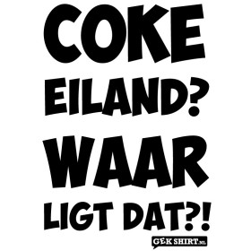 Coke eiland? Waar ligt dat?! Keukenschort