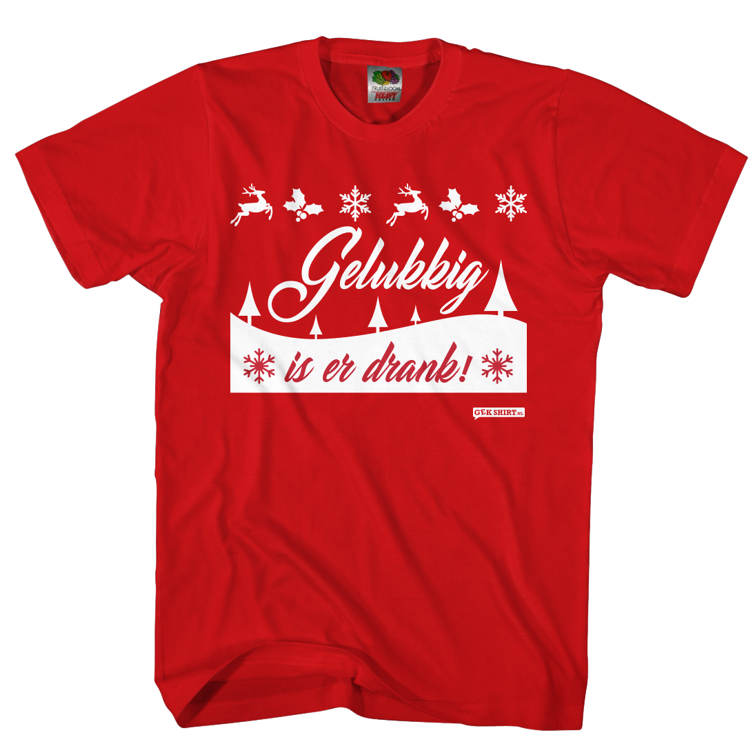 Gelukkig is er drank KERSTshirt