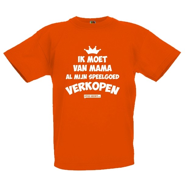 Ik moet van mama al mijn speelgoed verkopen