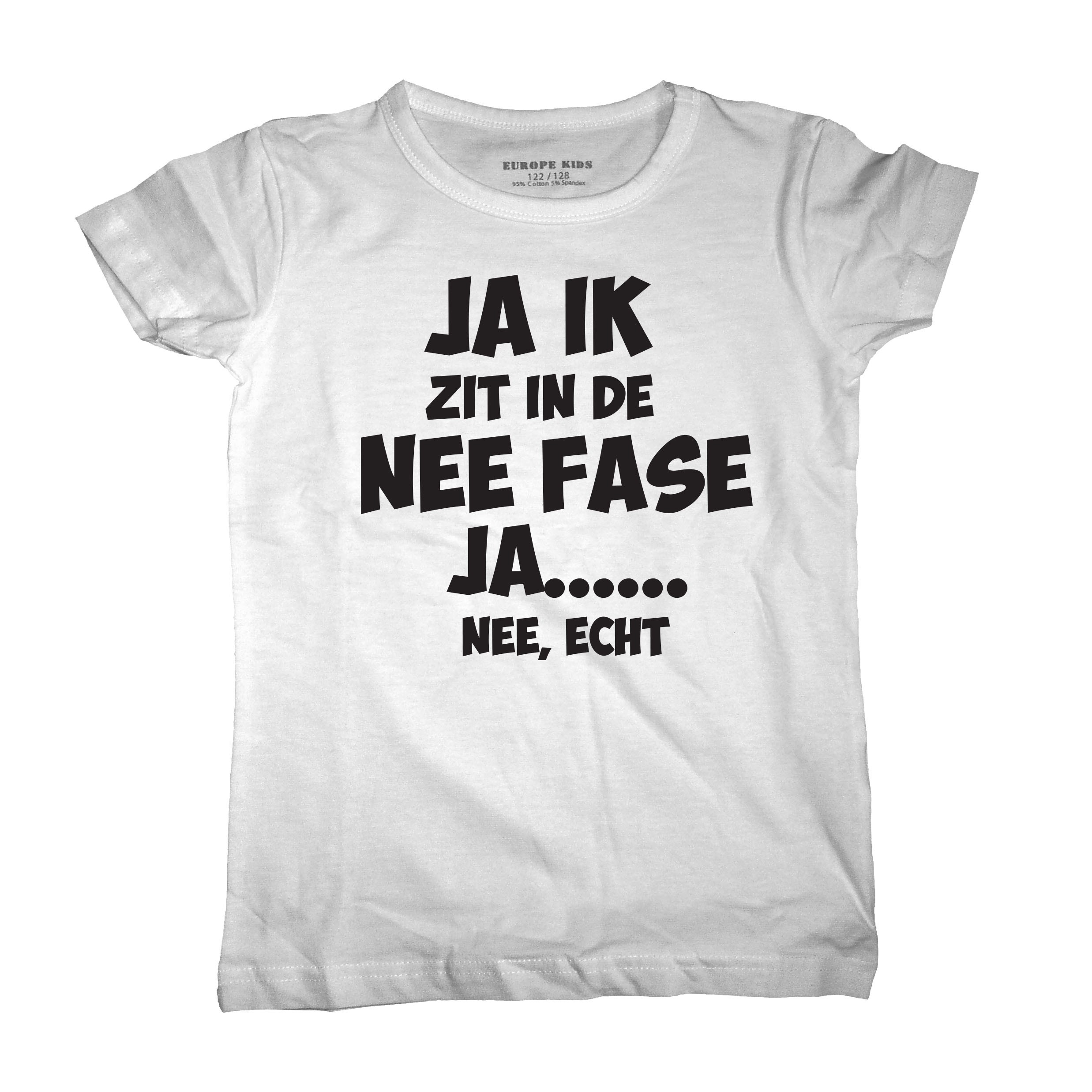 Ja ik zit in de nee fase. Leuke kinder t-shirts