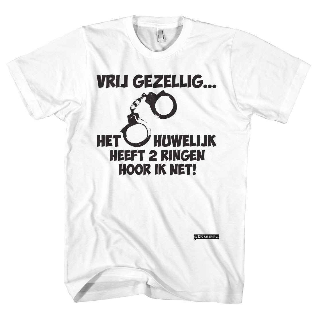 Vrij gezellig, het vrijgezellen t shirt