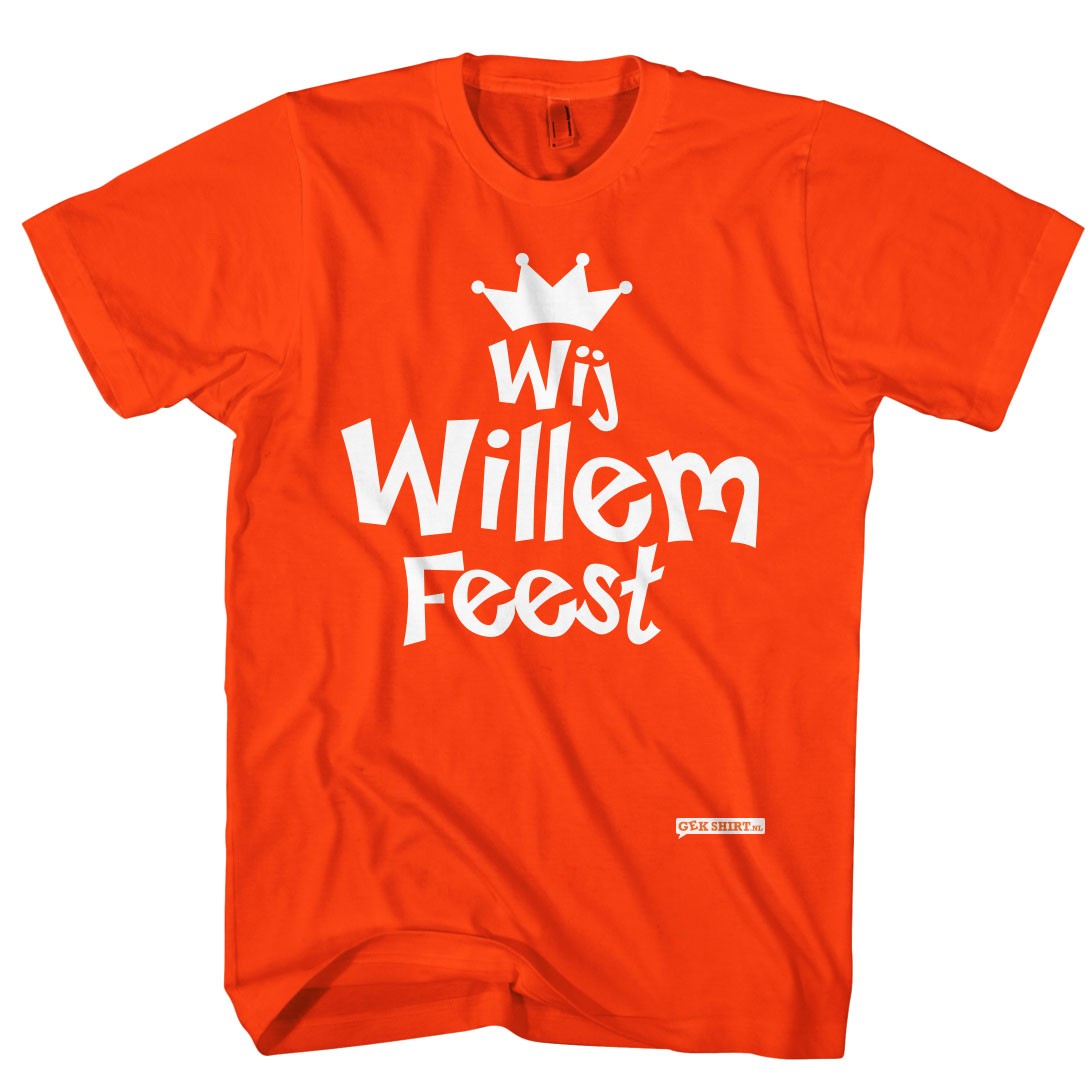 Wij Willem feest, koningsdag shirt