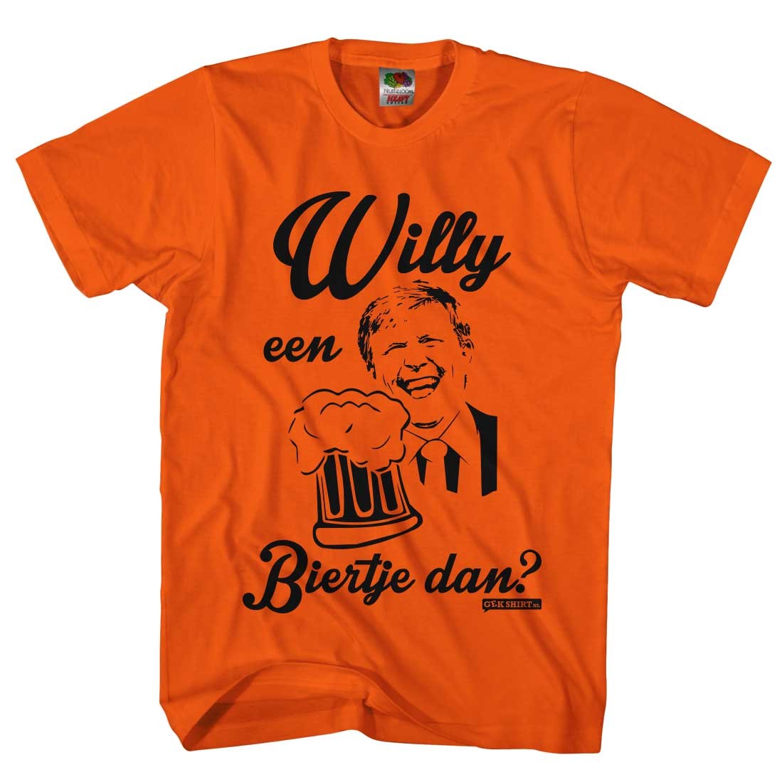 Willy een biertje dan? Willy Koningsdag Heren shirts 2016 