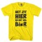 Het zit hier en het wil bier Grappig shirt