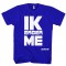 Ik erger me blauw T-shirt