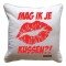 Mag ik je kussen Leuk kussentje met tekst
