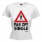 Pas op single Vrijgezellen Dames shirt