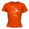 Poor orange whore Dames shirt oranje
